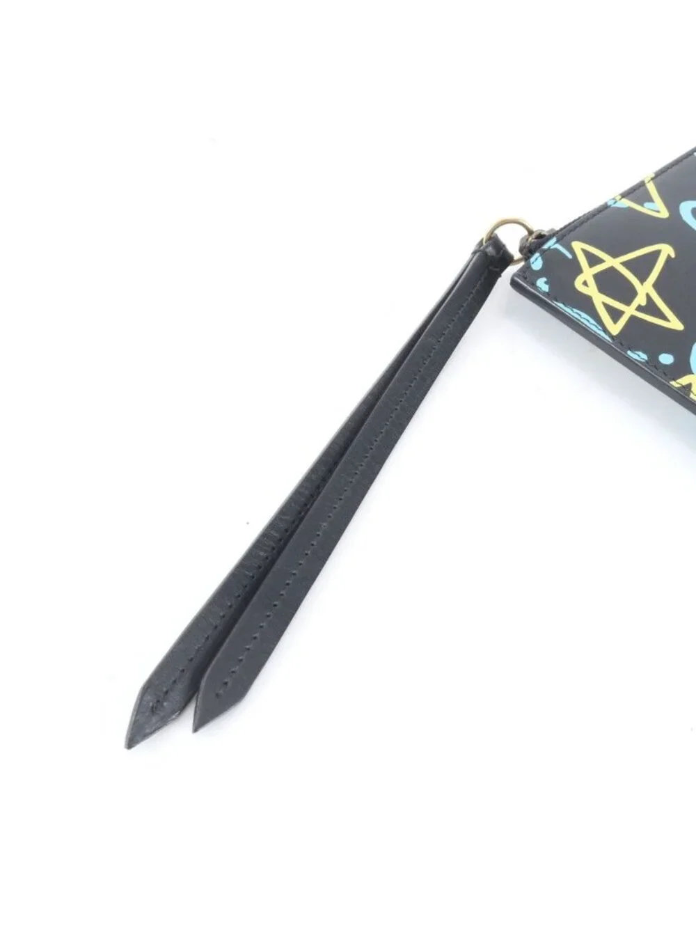 Gucci Ghost Leather Clutch Pouch Business Black
